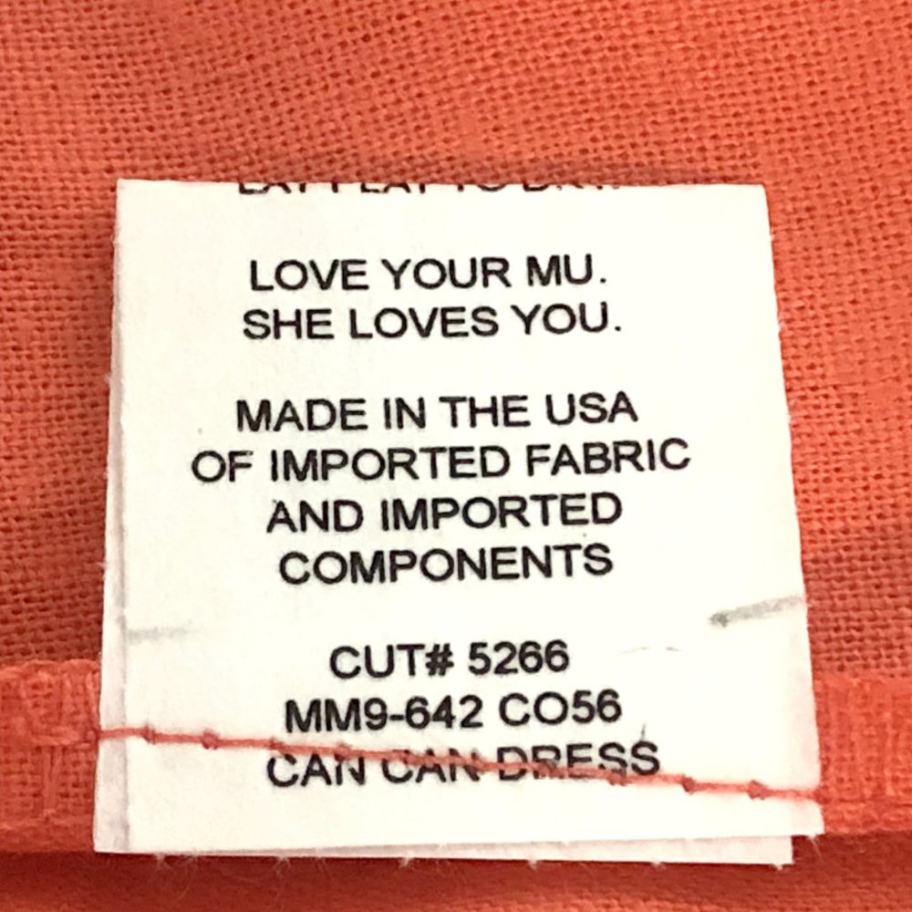 Show Me Your Mumu Linen Can Can Dress Coral sz XS - Picture 9 of 9